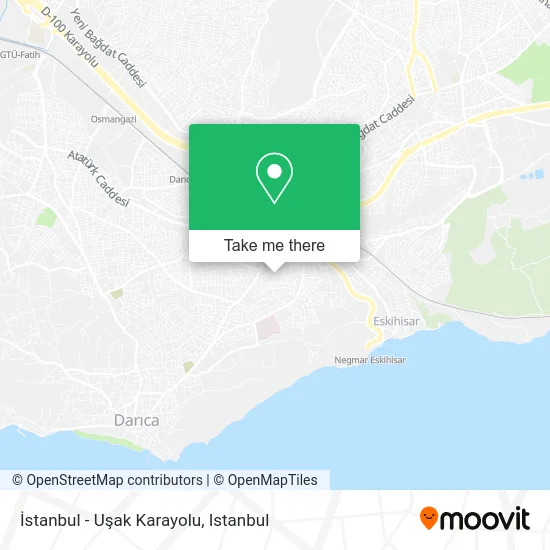 İstanbul - Uşak Karayolu map