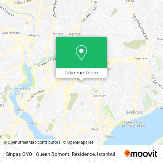 Sinpaş GYO | Queen Bomonti Residence map