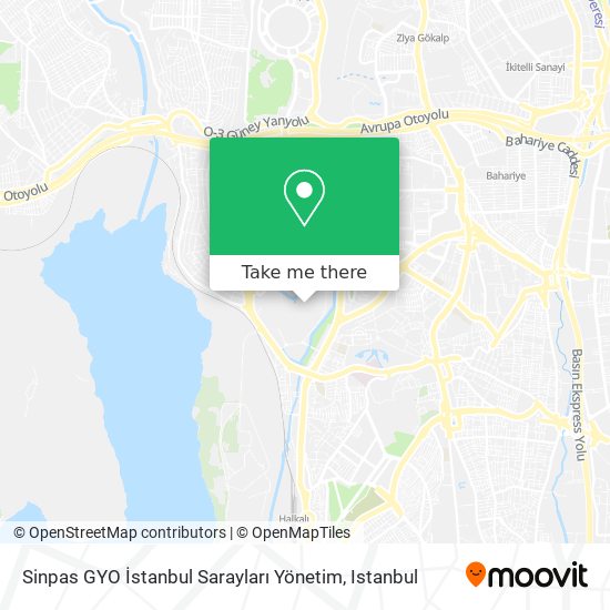 Sinpas GYO  İstanbul Sarayları Yönetim map