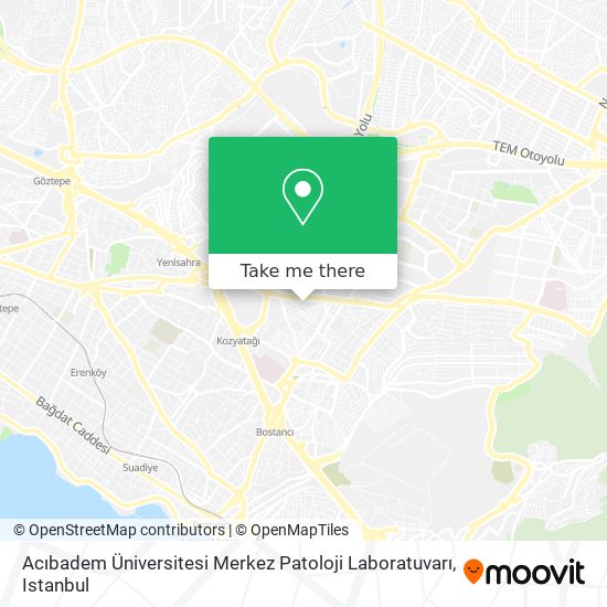 Acıbadem Üniversitesi Merkez Patoloji Laboratuvarı map