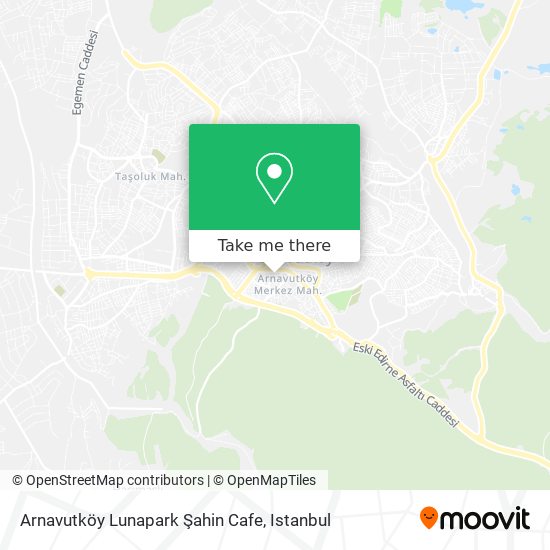 Arnavutköy Lunapark Şahin Cafe map