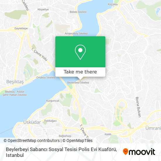 Beylerbeyi Sabancı Sosyal Tesisi Polis Evi Kuaförü map