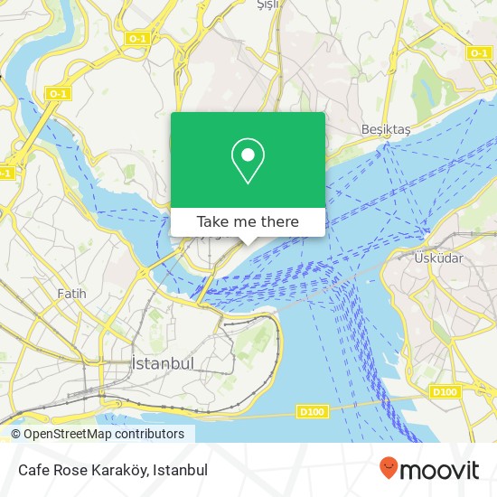 Cafe Rose Karaköy map