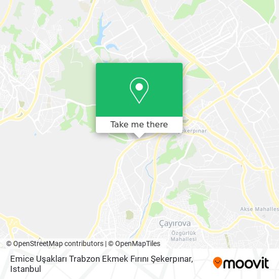 Emice Uşakları Trabzon Ekmek Fırını Şekerpınar map