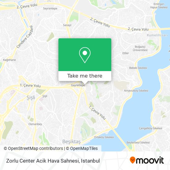 Zorlu Center Acik Hava Sahnesi map