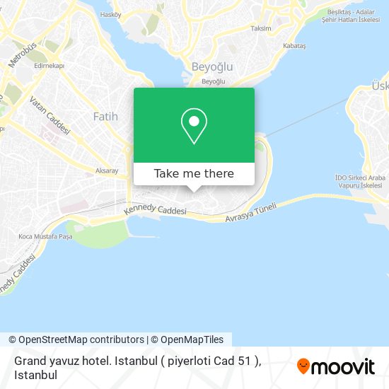 Grand yavuz hotel. Istanbul ( piyerloti Cad 51 ) map