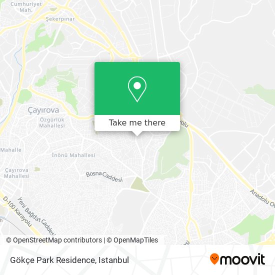Gökçe Park Residence map