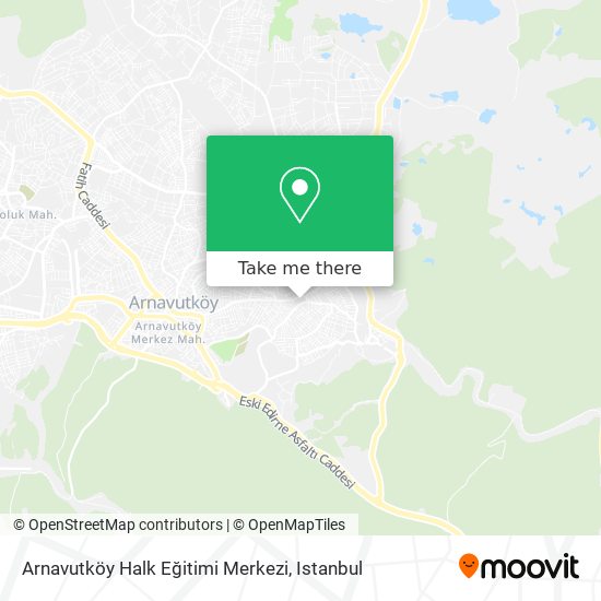 Arnavutköy Halk Eğitimi Merkezi map