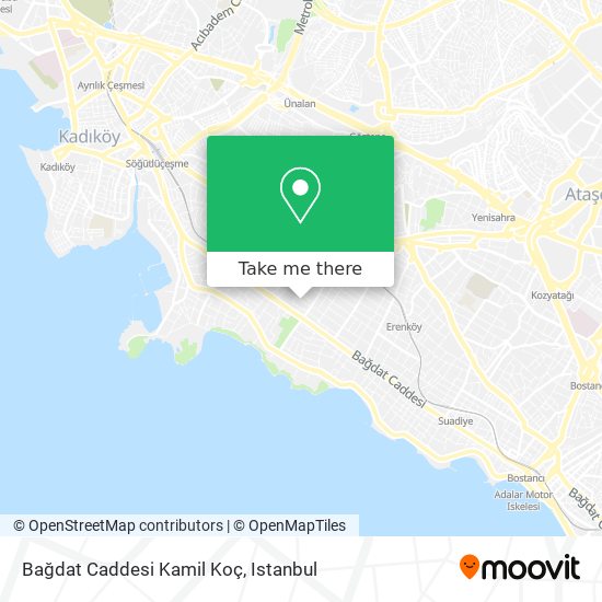 Bağdat Caddesi Kamil Koç map