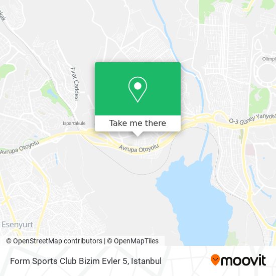 Form Sports Club Bizim Evler 5 map