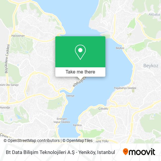 Bt Data Bilişim Teknolojileri A.Ş - Yeniköy map