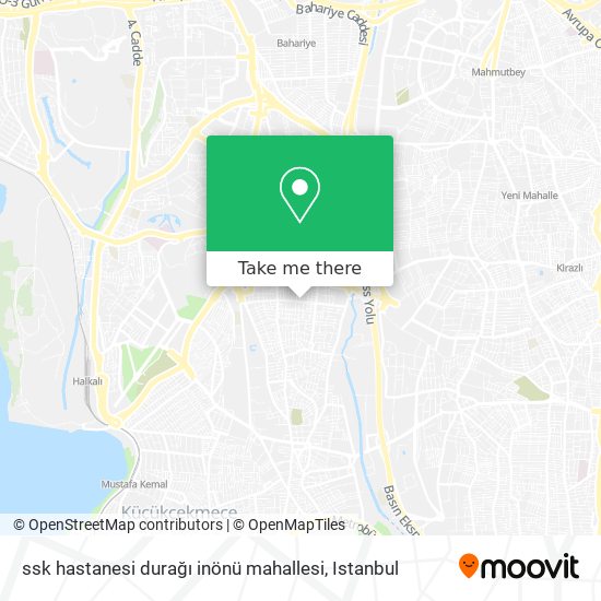 ssk hastanesi durağı inönü mahallesi map