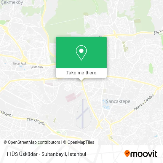 11ÜS Üsküdar - Sultanbeyli map
