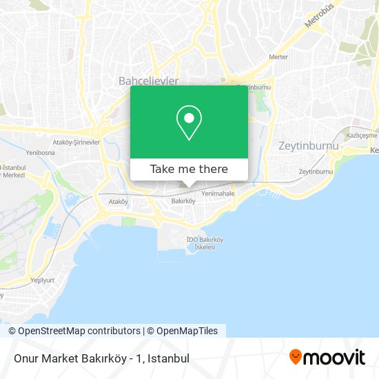 Onur Market Bakırköy - 1 map
