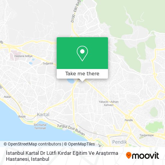 İstanbul Kartal Dr Lütfi Kırdar Eğitim Ve Araştırma Hastanesi map