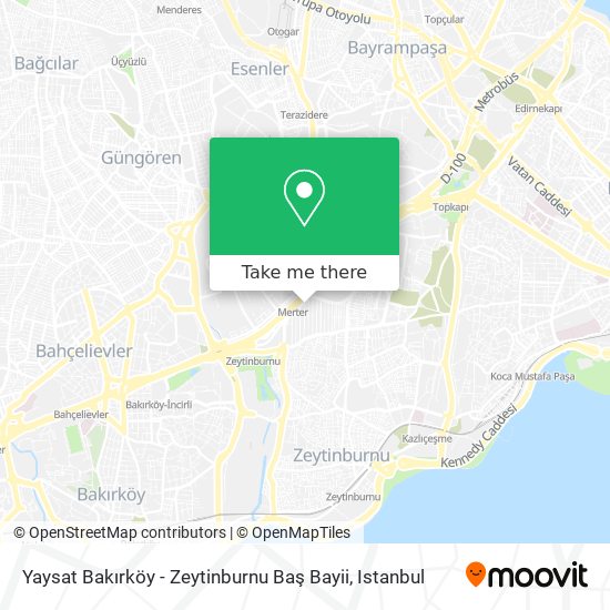 Yaysat Bakırköy - Zeytinburnu Baş Bayii map