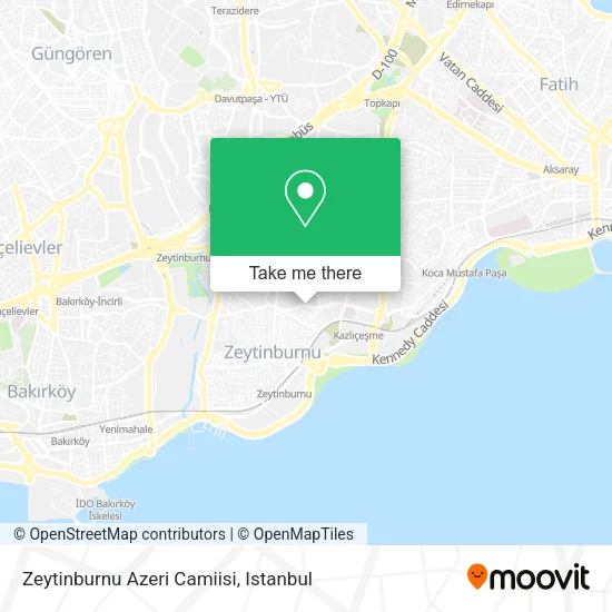 Zeytinburnu Azeri Camiisi map