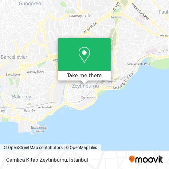 Çamlıca Kitap Zeytinburnu map