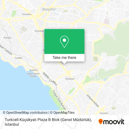 Turkcell  Küçükyalı Plaza B Blok (Genel Müdürlük) map