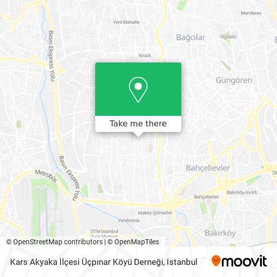 Kars Akyaka İlçesi Üçpınar Köyü Derneği map