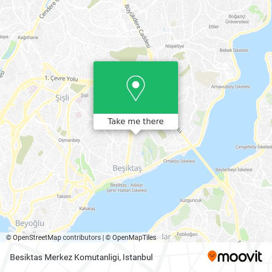 Besiktas Merkez Komutanligi map