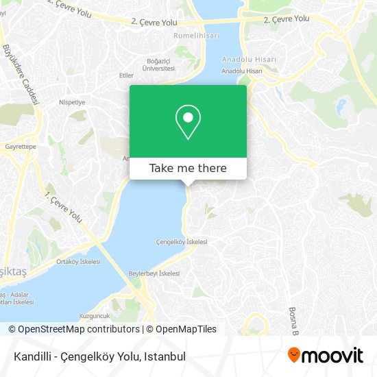 Kandilli - Çengelköy Yolu map