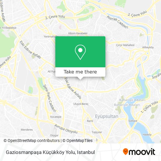 Gaziosmanpaşa Küçükköy Yolu map