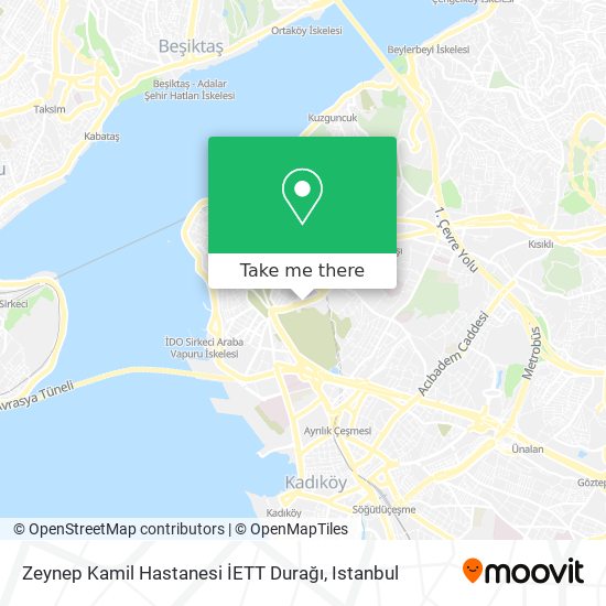 Zeynep Kamil Hastanesi İETT Durağı map