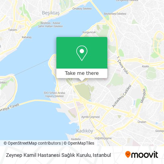 Zeynep Kamil Hastanesi Sağlık Kurulu map