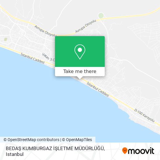 BEDAŞ KUMBURGAZ İŞLETME MÜDÜRLÜĞÜ map