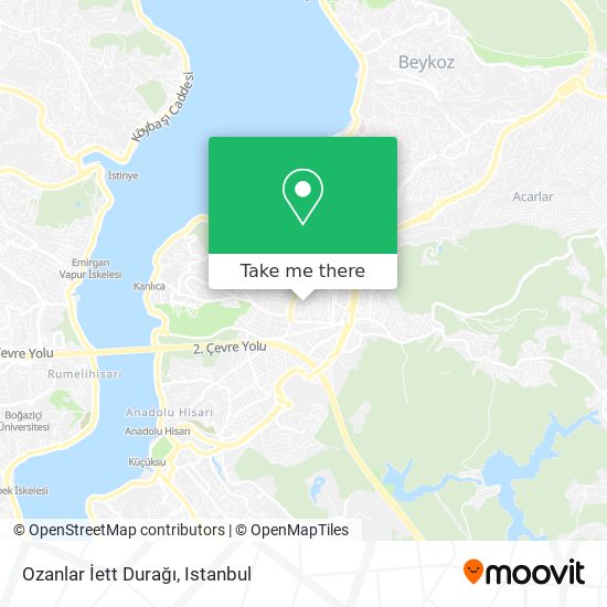 Ozanlar İett Durağı map