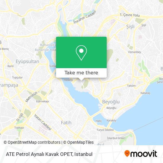 ATE Petrol Aynalı Kavak OPET map