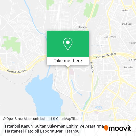 İstanbul Kanuni Sultan Süleyman Eğitim Ve Araştırma Hastanesi Patoloji Laboratuvarı map