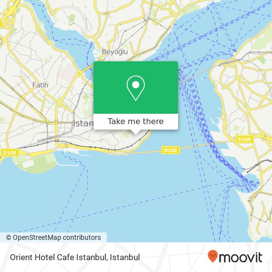 Orient Hotel Cafe Istanbul map