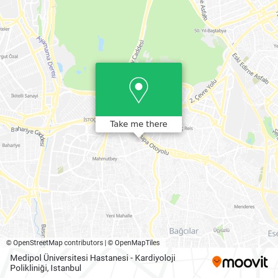 Medipol Üniversitesi Hastanesi - Kardiyoloji Polikliniği map