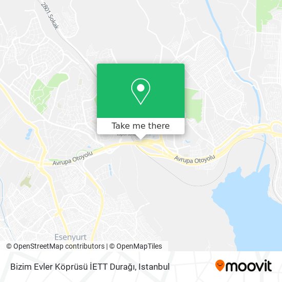 Bizim Evler Köprüsü İETT Durağı map