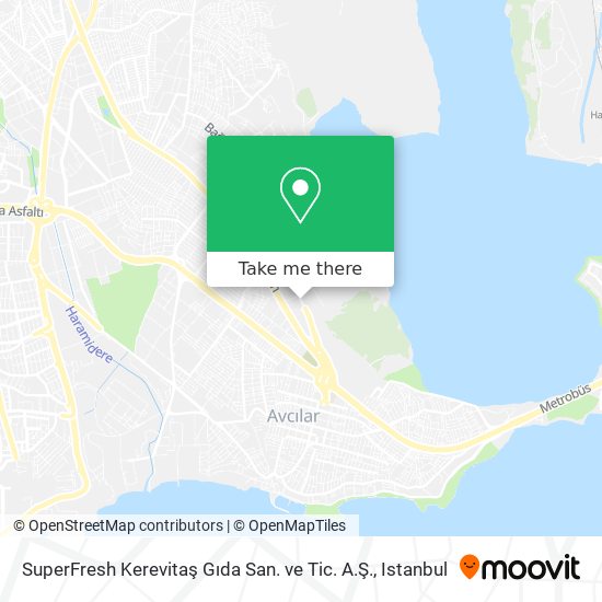 SuperFresh Kerevitaş Gıda San. ve Tic. A.Ş. map