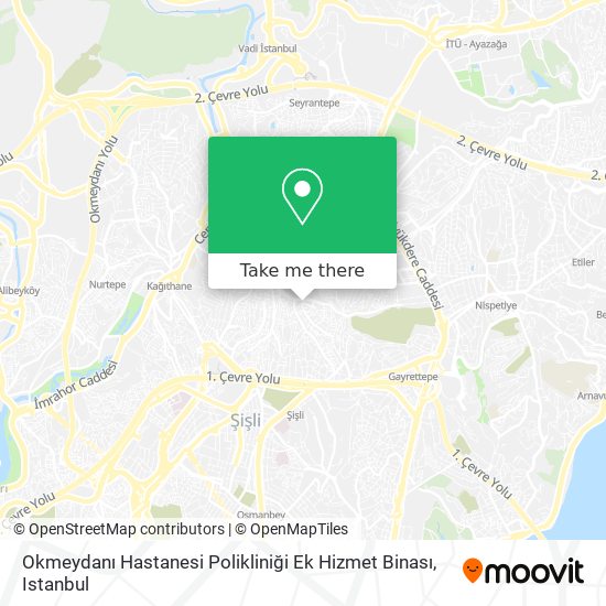 Okmeydanı Hastanesi Polikliniği Ek Hizmet Binası map