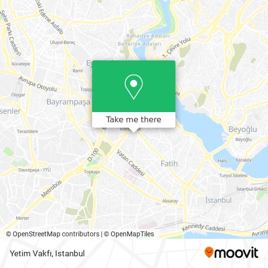 Yetim Vakfı map