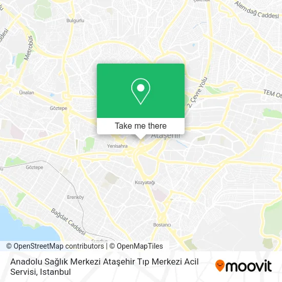 Anadolu Sağlık Merkezi Ataşehir Tıp Merkezi Acil Servisi map