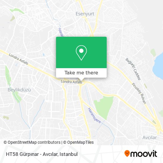HT58 Gürpınar - Avcılar map