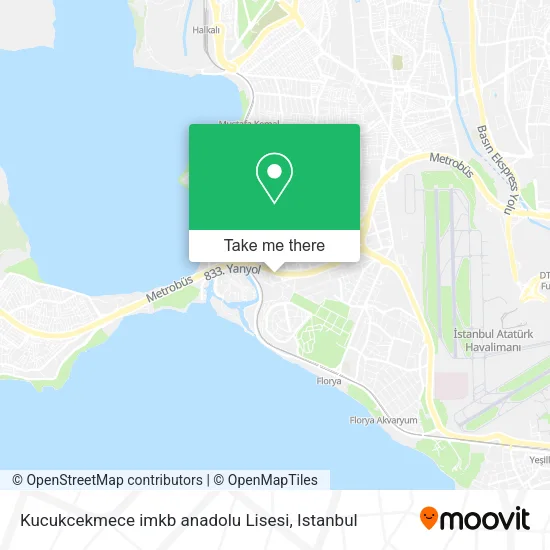 Kucukcekmece imkb anadolu Lisesi map