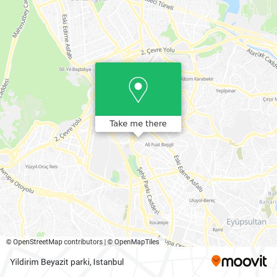 Yildirim Beyazit parki map