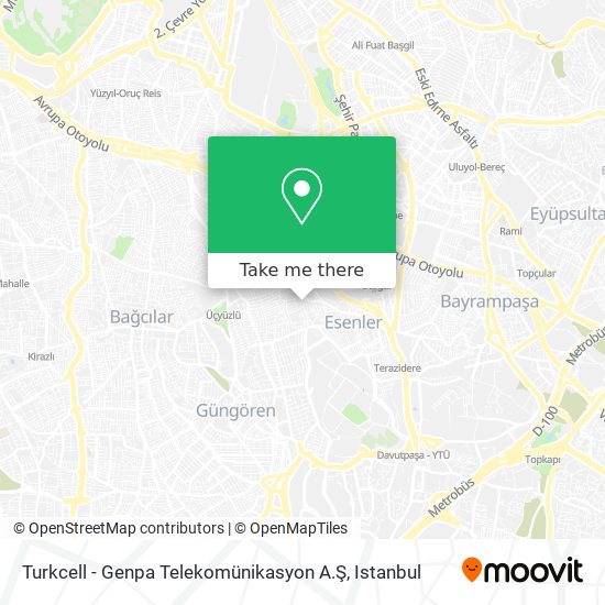 Turkcell - Genpa Telekomünikasyon A.Ş map