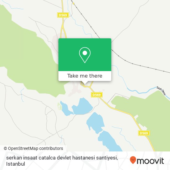 serkan insaat catalca devlet hastanesi santiyesi map