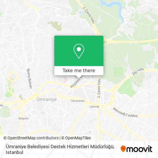 Ümraniye Belediyesi Destek Hizmetleri Müdürlüğü map