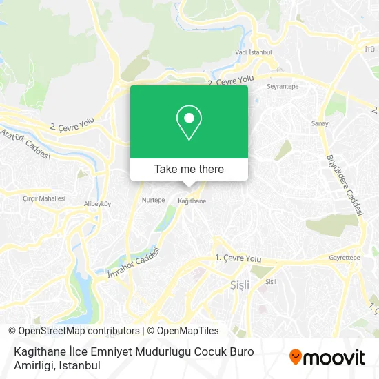 Kagithane İlce Emniyet Mudurlugu Cocuk Buro Amirligi map