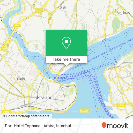Port Hotel Tophane-i Amire map