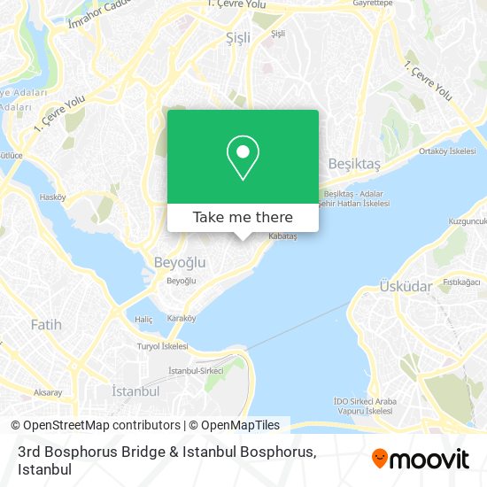 3rd Bosphorus Bridge & Istanbul Bosphorus map