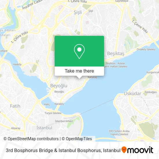 3rd Bosphorus Bridge & Istanbul Bosphorus map